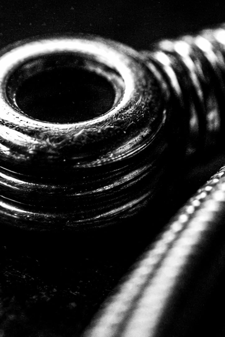 Close up of a guitar string 