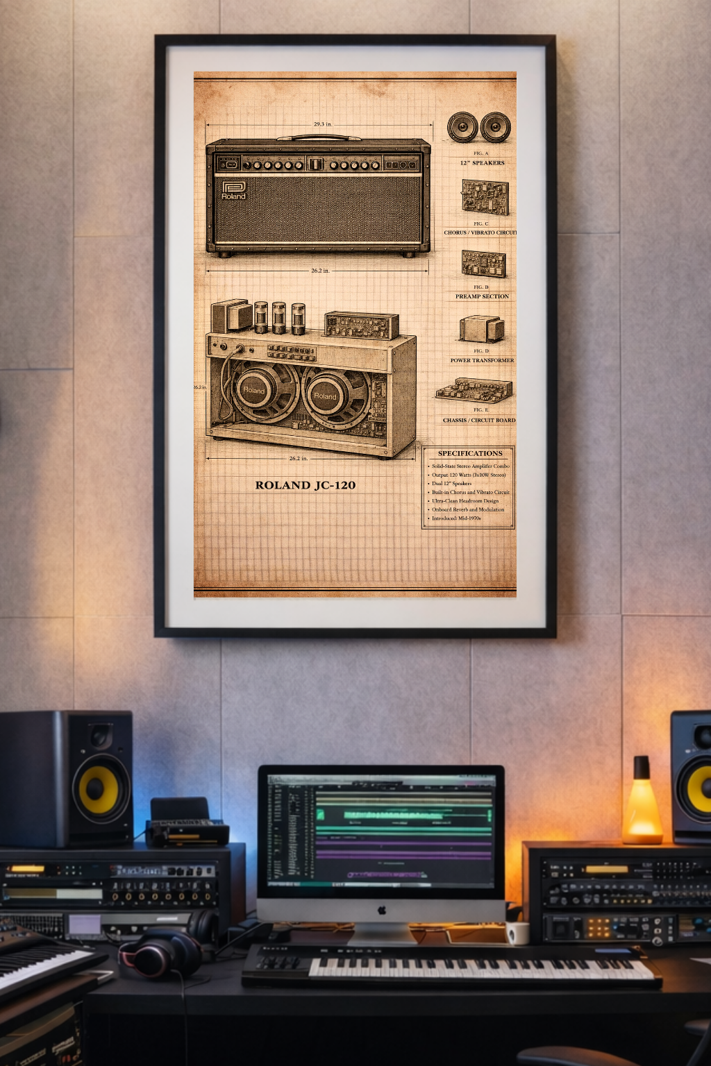 Roland JC-20 Jazz Chorus Blueprint